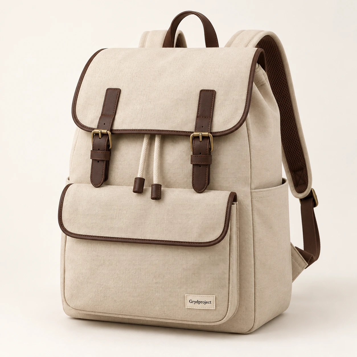 Library Canvas Backpack in Oat