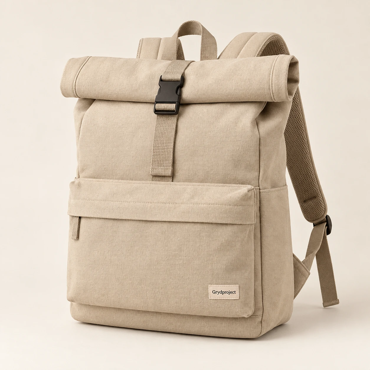 Reading Room Rolltop Backpack in Oat